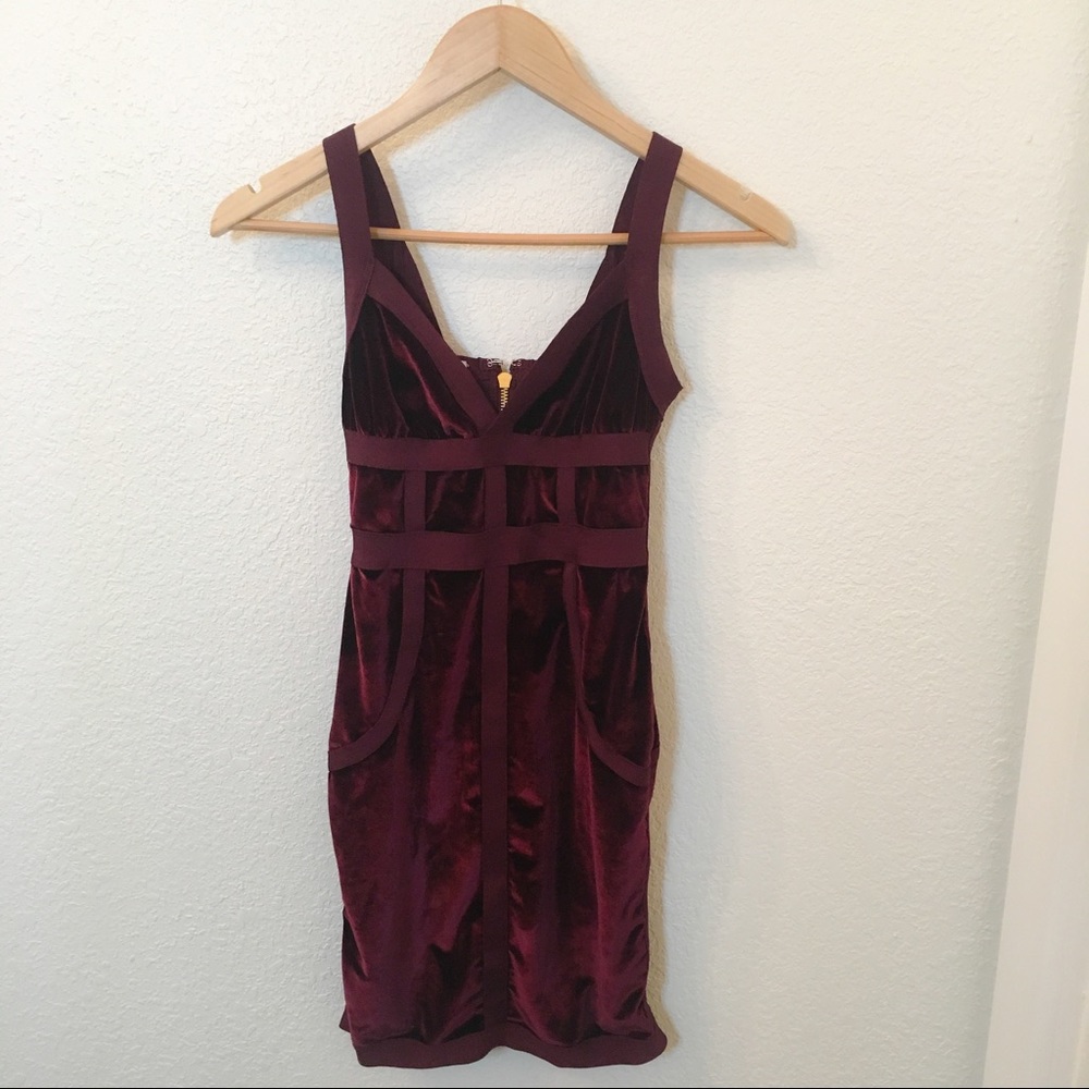House of Cb soft velvet dress